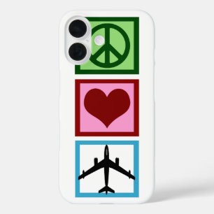 Peace Love Fly iPhone 16 Hoesje
