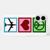 Peace Love Fly Case-Mate iPhone Case (Achterkant (horizontaal))