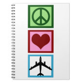 Peace Love Fly Notitieboek (Voorkant)