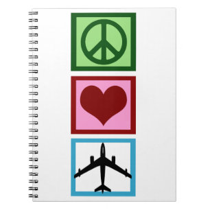 Peace Love Fly Notitieboek