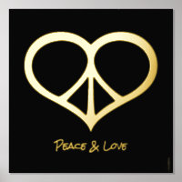 Peace & Love Folie Print