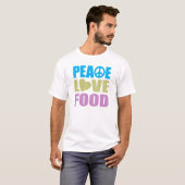 Peace Love Food T-shirt (Voorkant volledig)