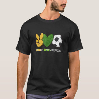 Peace Love Football Football Sport T-shirt