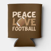 Peace Love Football Koelbox Blikjeskoeler (Voorkant)