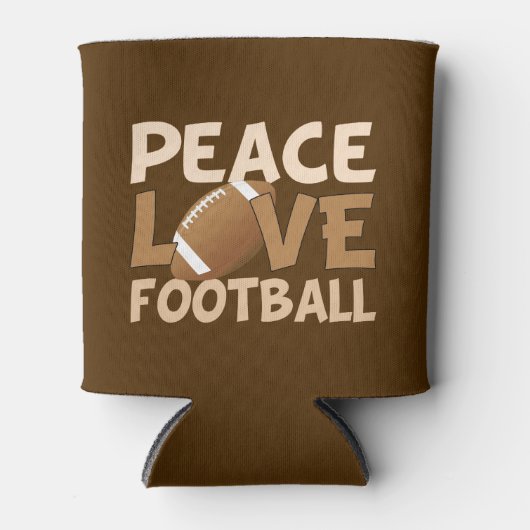 Peace Love Football Koelbox Blikjeskoeler (Voorkant)
