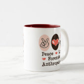 Peace Love Forensic Antropology Mok (Voorkant rechts)