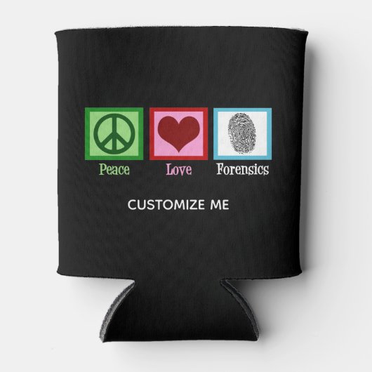 Peace Love Forensics  Blikjeskoeler (Voorkant)