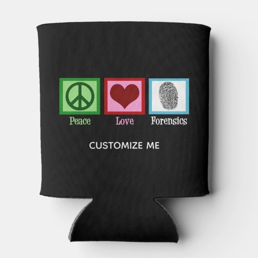 Peace Love Forensics  Blikjeskoeler (Achterkant)