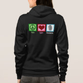 Peace Love Forensics Hoodie (Achterkant)