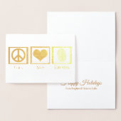 Peace Love Forensics Mooi Goud Folie Kaarten (Display)