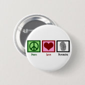 Peace Love Forensics Ronde Button 5,7 Cm (Voorkant /achterkant)