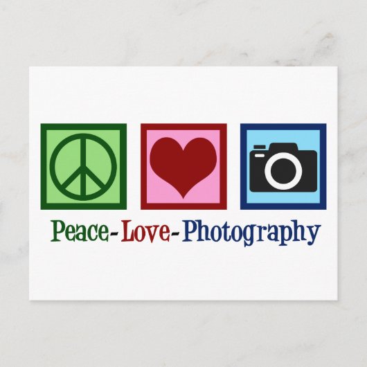 Peace Love Fotografie Briefkaart (Voorkant)