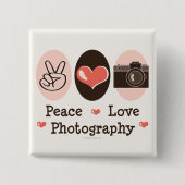Peace Love Fotografie Camera Button (Voorkant)