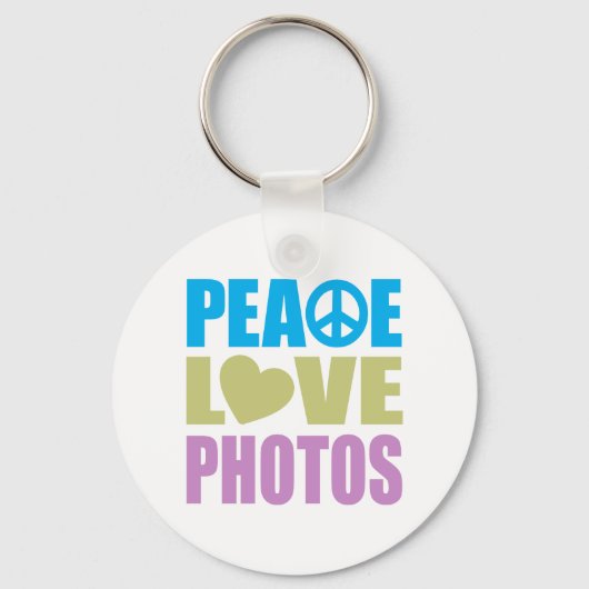 Peace Love Foto's Sleutelhanger (Voorkant)