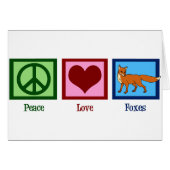 Peace Love Foxes (Voorkant Horizontaal)