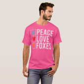 Peace Love Foxes Fox T-shirt (Voorkant volledig)