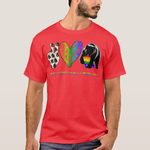Peace Love Free Mam Hugs Beer LGBT Moederdag T-shirt