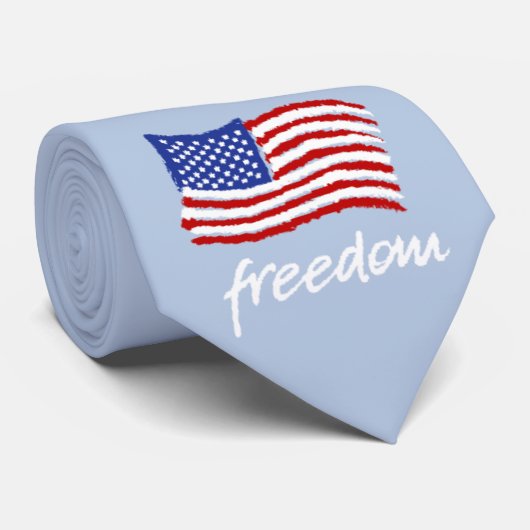 Peace, Love, Freedom Stropdas (Opgerold)