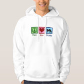 Peace Love-fretten Hoodie (Voorkant)