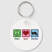 Peace Love-fretten Sleutelhanger (Voorkant)