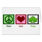 Peace Love Frogs (Voorkant Horizontaal)