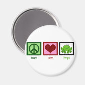 Peace Love Frogs Magneet (Voorkant / Achterkant)