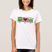 Peace Love Frogs T-shirt (Voorkant)