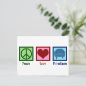 Peace Love Furniture Company Briefkaart (Staand voorkant)