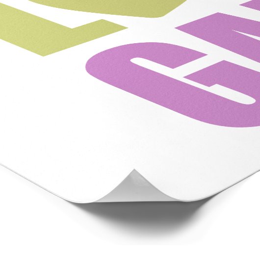 Peace Love Games Poster (Hoek)