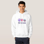 Peace Love Gaming Hoodie (Voorkant volledig)