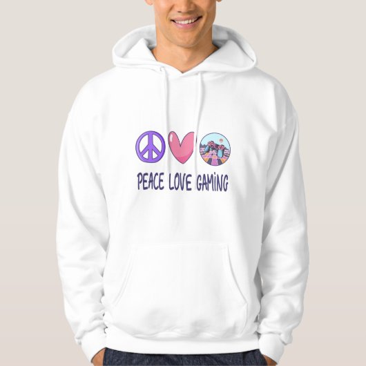 Peace Love Gaming Hoodie (Voorkant)