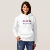 Peace Love Gaming Hoodie (Voorkant volledig)