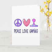 Peace Love Gaming Kaart (Gele Bloem)