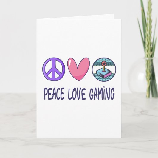 Peace Love Gaming Kaart (Voorkant)
