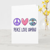 Peace Love Gaming Kaart (Gele Bloem)