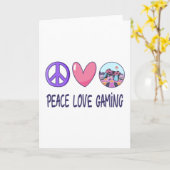 Peace Love Gaming Kaart (Gele Bloem)