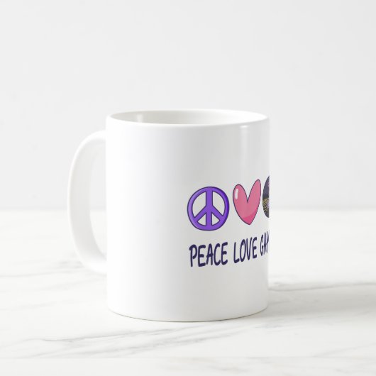 Peace Love Gaming Koffiemok (Voorkant links)