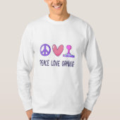 Peace Love Gaming T-shirt (Voorkant)