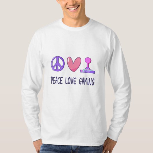 Peace Love Gaming T-shirt (Voorkant)