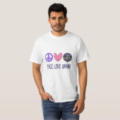 Peace Love Gaming T-shirt (Voorkant volledig)