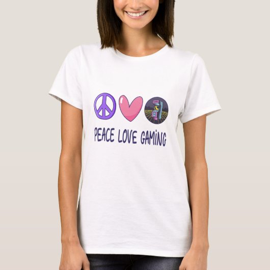 Peace Love Gaming T-shirt (Voorkant)