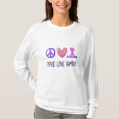 Peace Love Gaming T-shirt (Voorkant)