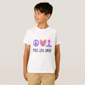 Peace Love Gaming T-shirt (Voorkant volledig)