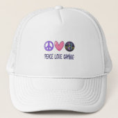 Peace Love Gaming Trucker Pet (Voorkant)