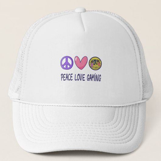 Peace Love Gaming Trucker Pet (Voorkant)