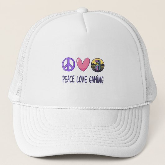 Peace Love Gaming Trucker Pet (Voorkant)