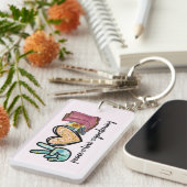 Peace Love Gardening Sleutelhanger (Voorkant Rechts)