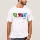 Peace Love Gastroenterology T-shirt<br><div class="desc">Peace Love Gastroenterology T-Shirt. Een schattig gastro-intestinaal artsencadeau voor een gastroenteroloog of verpleegkundige.</div>