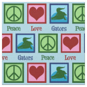 Peace Love Gators Stof (Close Up)