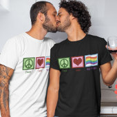 Peace Love Gay Pride T-shirt